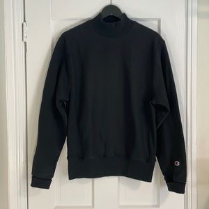 Black Champion high-neck sweatshirt - Small